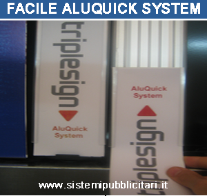 arllonistica trifacciale: facile cambio grafiche AluQuick