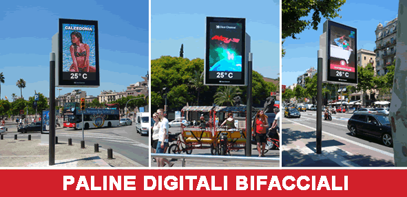 Paline per affissioni digiali led