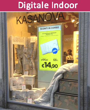 totem digitali per vetrina
