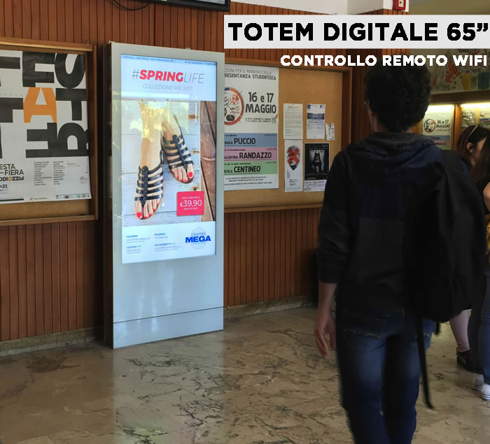 totem digitali mupi digital signage