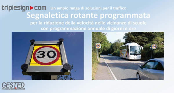 cartelli a messaggio variabile per controllo velocità prossimità scuole